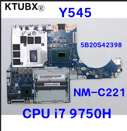  Y545 Y7000-2019 Y540-15IRH Ʈ  NM-C221, CPU i5 9300H i7 9750H GPU GTX1660IT GTX2060 6GB 100% ۵